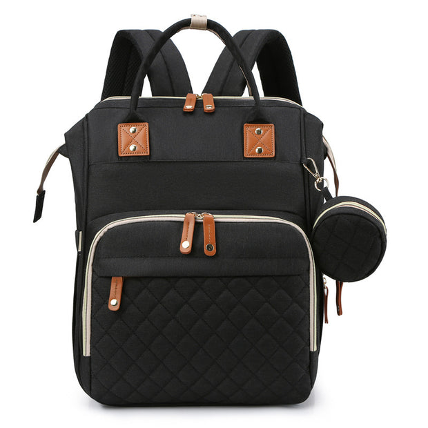 KIDDARA™ 3-in-1 Baby Travel Bed Bag – Portable Diaper Backpack with Foldable Crib & Changing Station