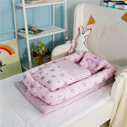 KIDDARA™ Portable Baby Travel Crib – Foldable Bionic Infant Bed with Anti-Pressure Mattress