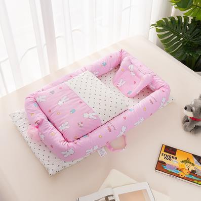 KIDDARA™ Portable Baby Travel Crib – Foldable Bionic Infant Bed with Anti-Pressure Mattress
