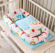 KIDDARA™ Portable Baby Travel Crib – Foldable Bionic Infant Bed with Anti-Pressure Mattress