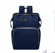 KIDDARA™ 3-in-1 Diaper Bag Backpack – Portable Baby Crib with Insulated Pockets & Changing Station