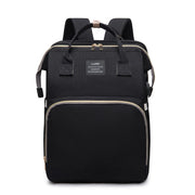 KIDDARA™ 3-in-1 Diaper Bag Backpack – Portable Baby Crib with Insulated Pockets & Changing Station