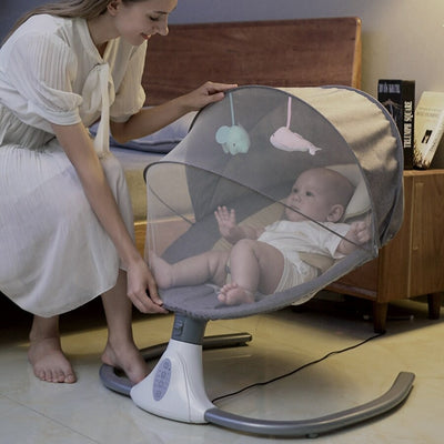 KIDDARA™ Electric Baby Rocking Chair – Smart Soothing Cradle with Music & Remote Control
